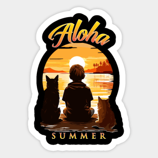 Aloha Summer Sticker